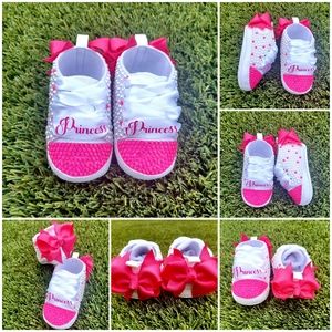 Bright Pink Princess Shoes (avail. in purple, green, yellow, lt. or royal blue)